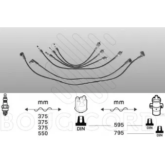 Kit de câbles d'allumage EFI AUTOMOTIVE 3339
