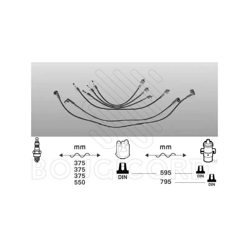 Kit de câbles d'allumage EFI AUTOMOTIVE 3339