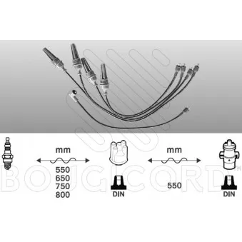 Kit de câbles d'allumage EFI AUTOMOTIVE 3373