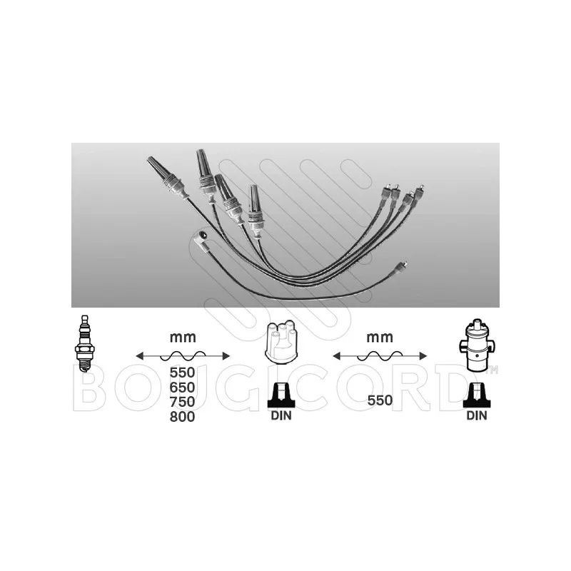 Kit de câbles d'allumage EFI AUTOMOTIVE 3373