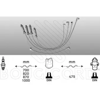 Kit de câbles d'allumage EFI AUTOMOTIVE 3375