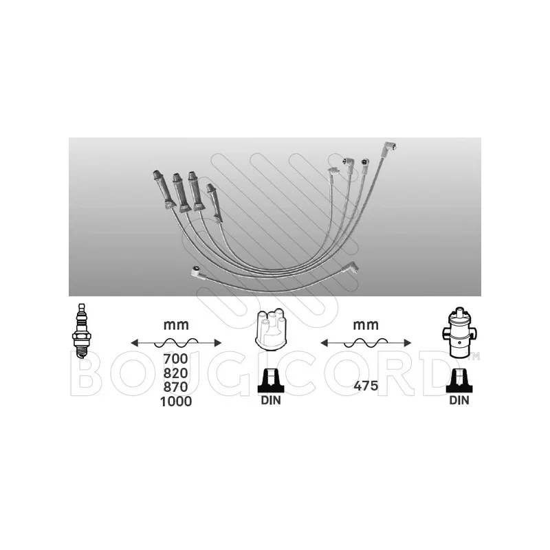 Kit de câbles d'allumage EFI AUTOMOTIVE 3375