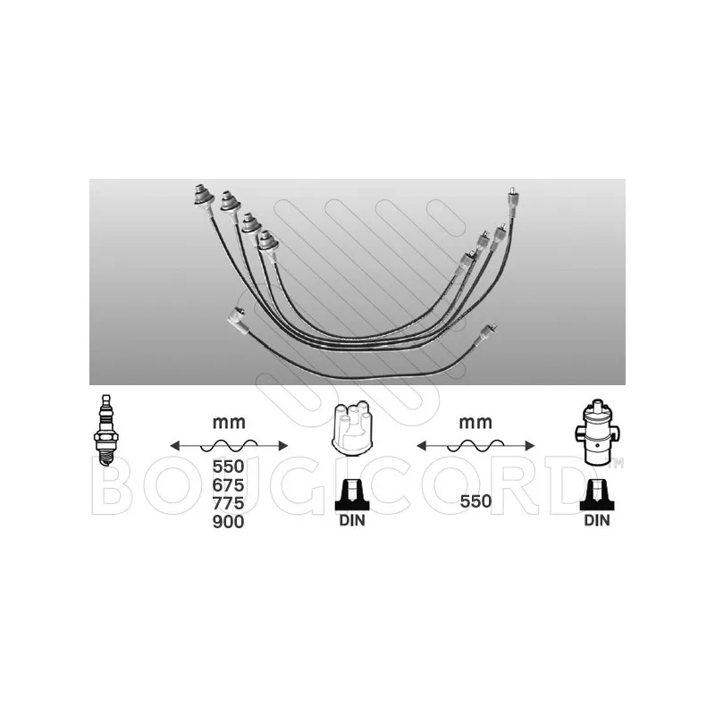 Kit de câbles d'allumage EFI AUTOMOTIVE 3379