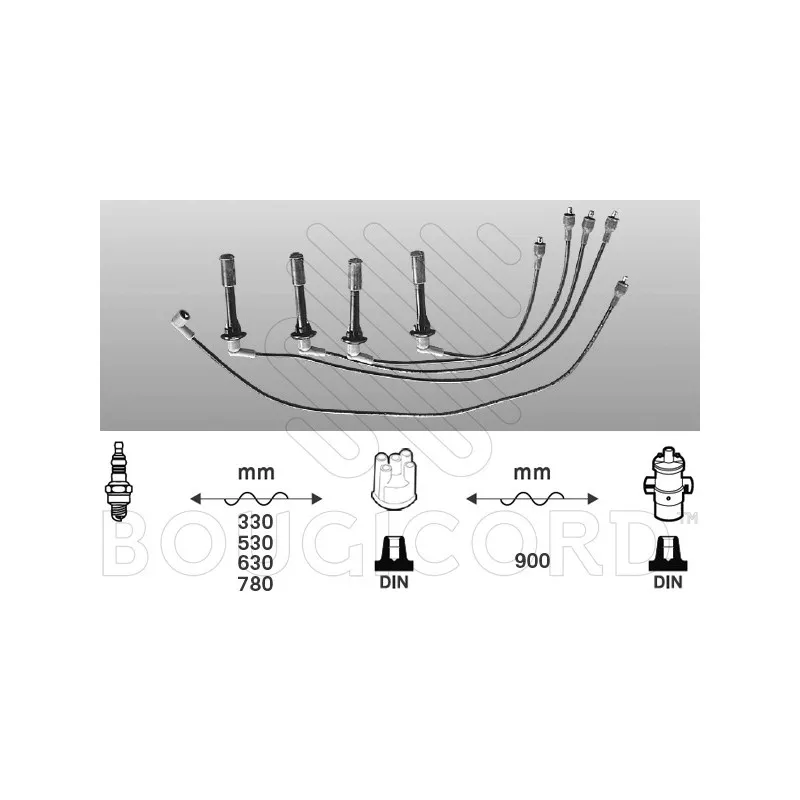 Kit de câbles d'allumage EFI AUTOMOTIVE 3395