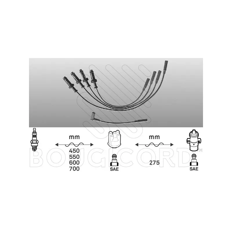 Kit de câbles d'allumage EFI AUTOMOTIVE 3398