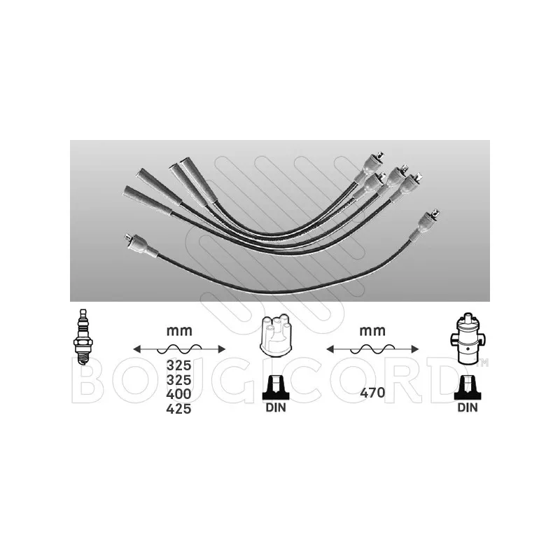 Kit de câbles d'allumage EFI AUTOMOTIVE 3414