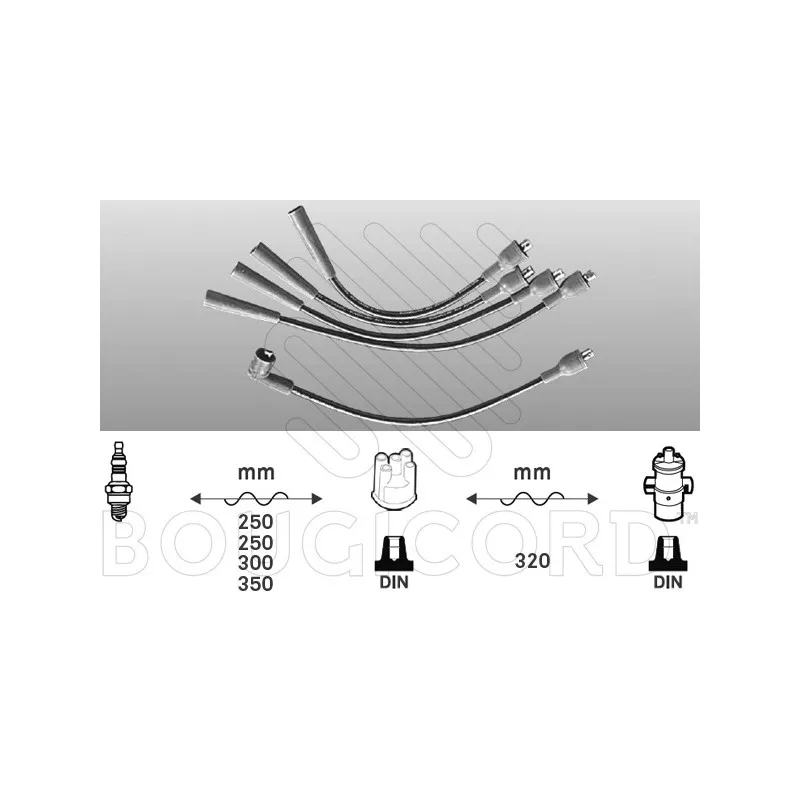 Kit de câbles d'allumage EFI AUTOMOTIVE 3418
