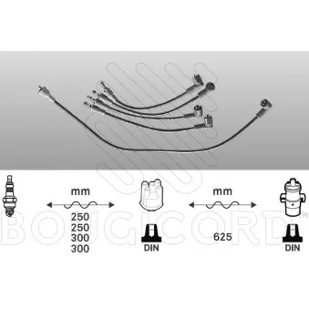 Kit de câbles d'allumage EFI AUTOMOTIVE 3463