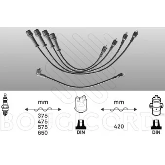 Kit de câbles d'allumage EFI AUTOMOTIVE 3466