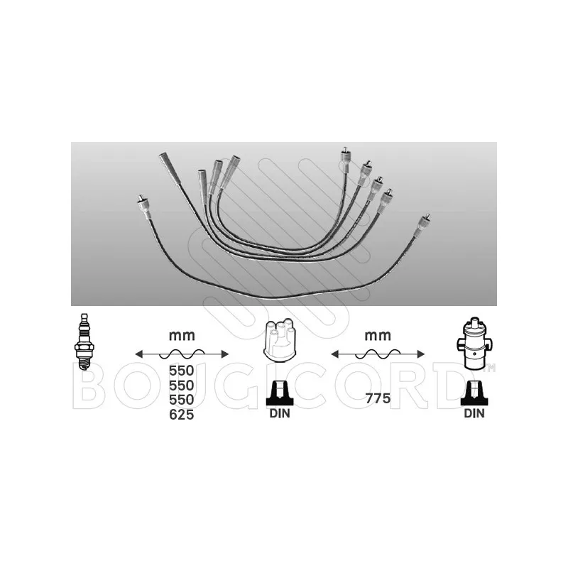 Kit de câbles d'allumage EFI AUTOMOTIVE 3519