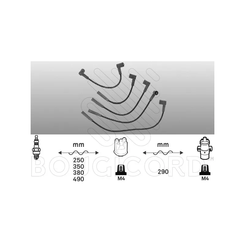 Kit de câbles d'allumage EFI AUTOMOTIVE 4002