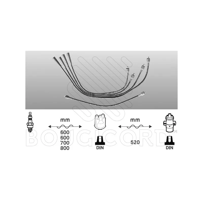 Kit de câbles d'allumage EFI AUTOMOTIVE 4008