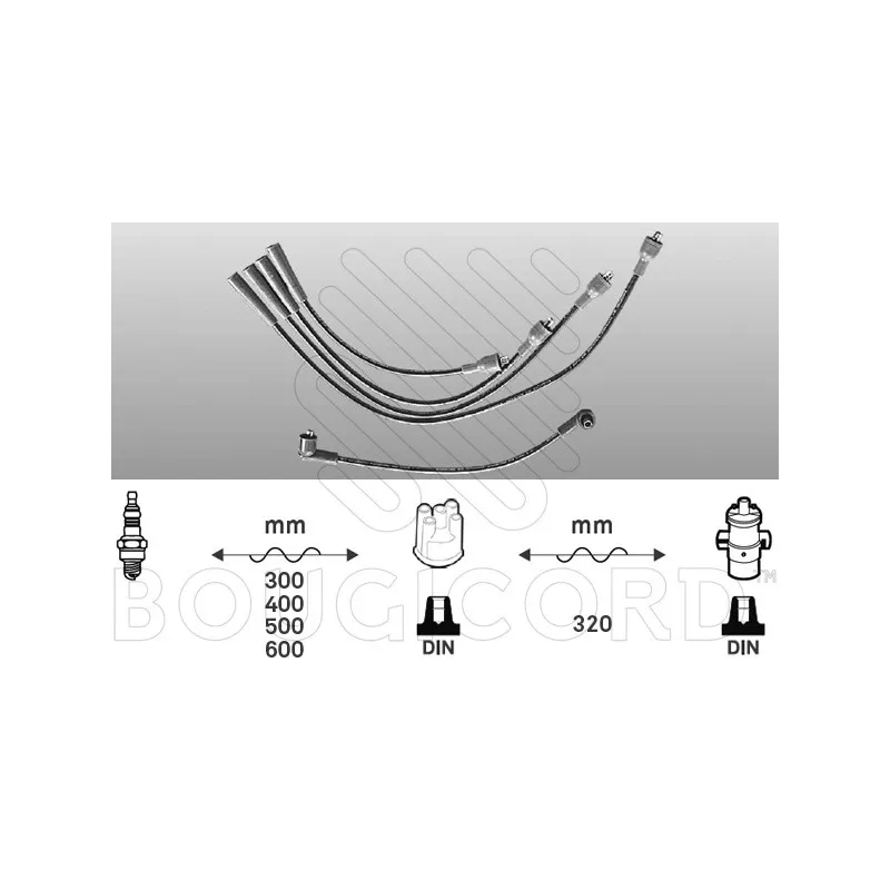 Kit de câbles d'allumage EFI AUTOMOTIVE 4009