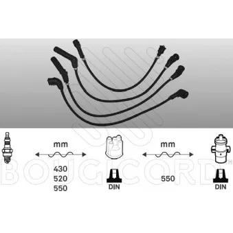 Kit de câbles d'allumage EFI AUTOMOTIVE 4015