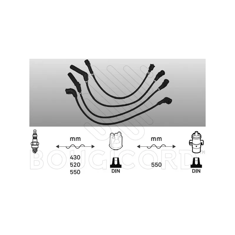 Kit de câbles d'allumage EFI AUTOMOTIVE 4015