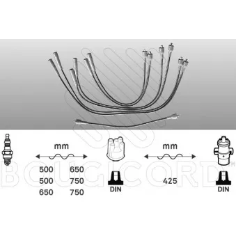 Kit de câbles d'allumage EFI AUTOMOTIVE 4025