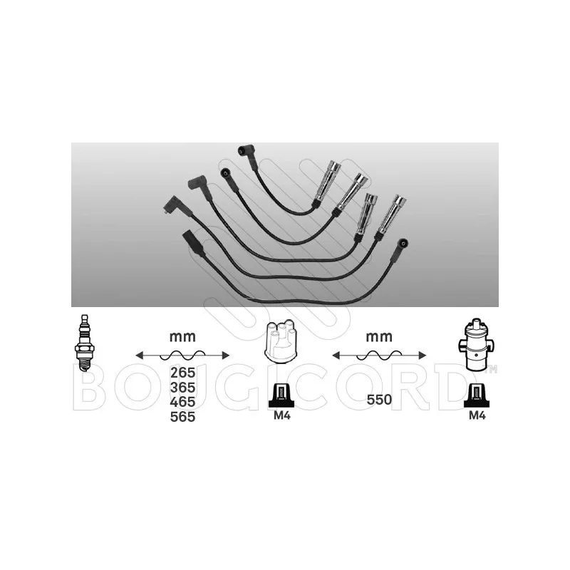 Kit de câbles d'allumage EFI AUTOMOTIVE 4102