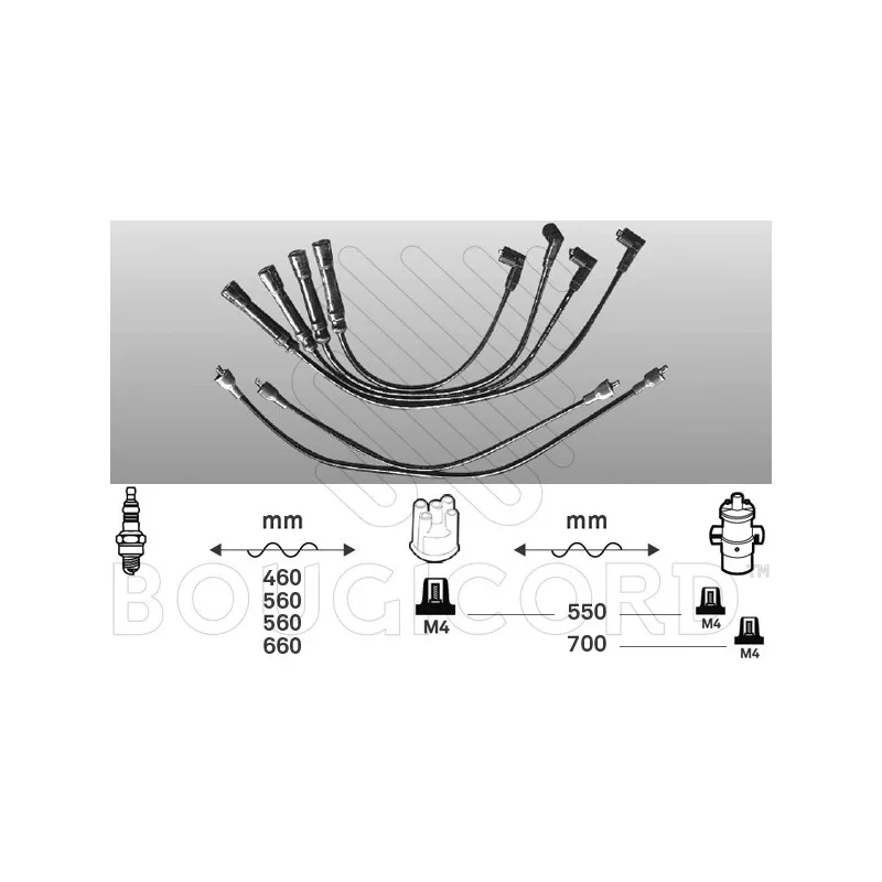 Kit de câbles d'allumage EFI AUTOMOTIVE 4105