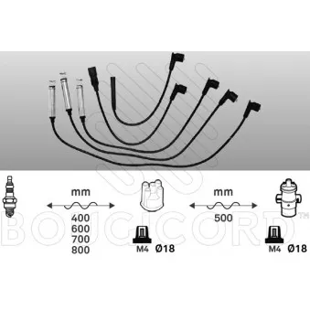 Kit de câbles d'allumage EFI AUTOMOTIVE 4112