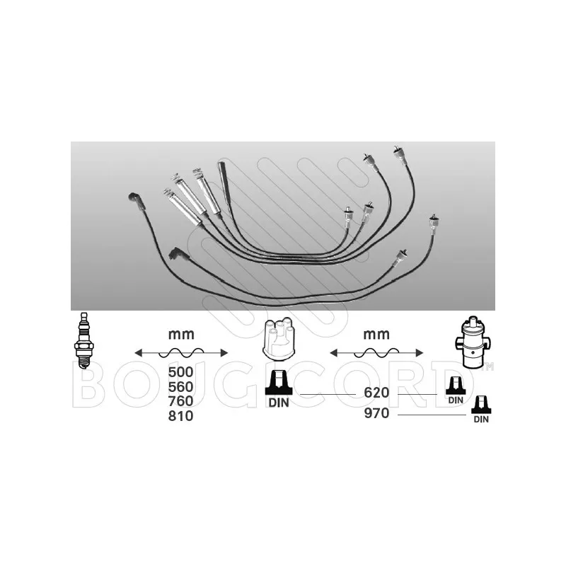 Kit de câbles d'allumage EFI AUTOMOTIVE 4123