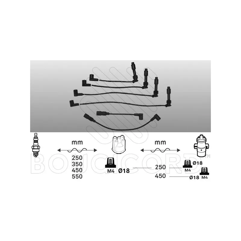 Kit de câbles d'allumage EFI AUTOMOTIVE 4156