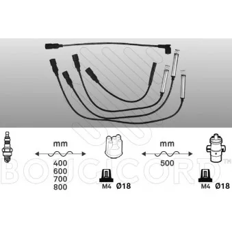 Kit de câbles d'allumage EFI AUTOMOTIVE 4164