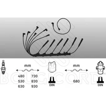 Kit de câbles d'allumage EFI AUTOMOTIVE 4174
