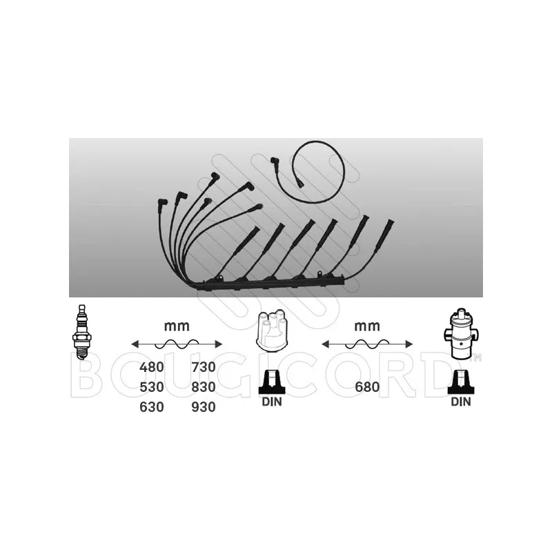 Kit de câbles d'allumage EFI AUTOMOTIVE 4174