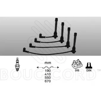 Kit de câbles d'allumage EFI AUTOMOTIVE 4204