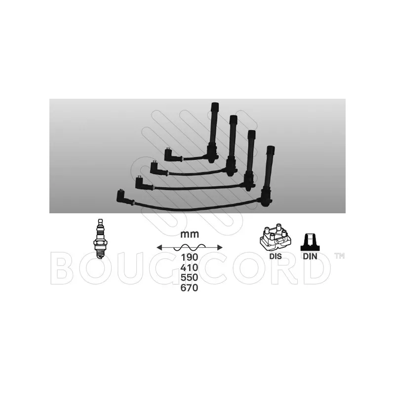 Kit de câbles d'allumage EFI AUTOMOTIVE 4204