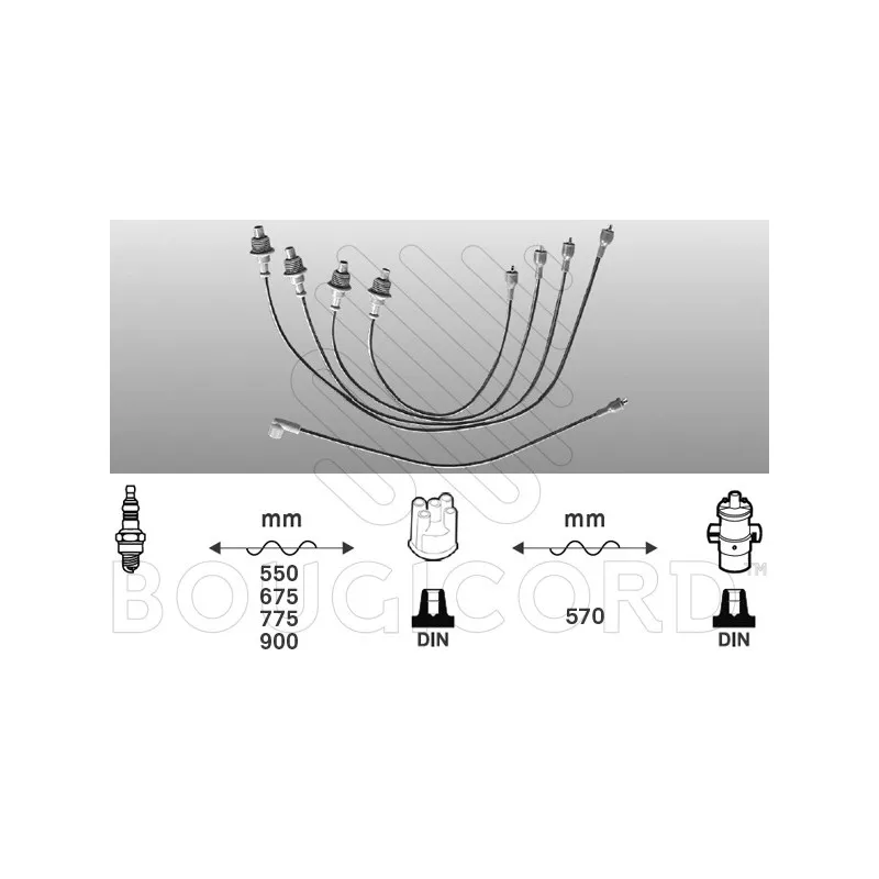 Kit de câbles d'allumage EFI AUTOMOTIVE 4303