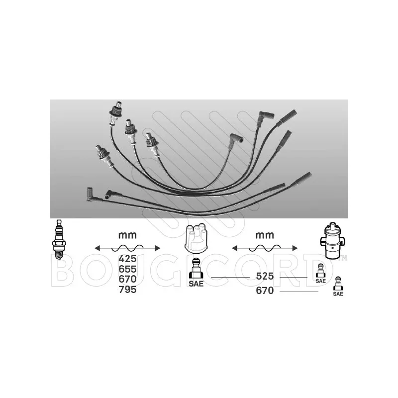 Kit de câbles d'allumage EFI AUTOMOTIVE 4310