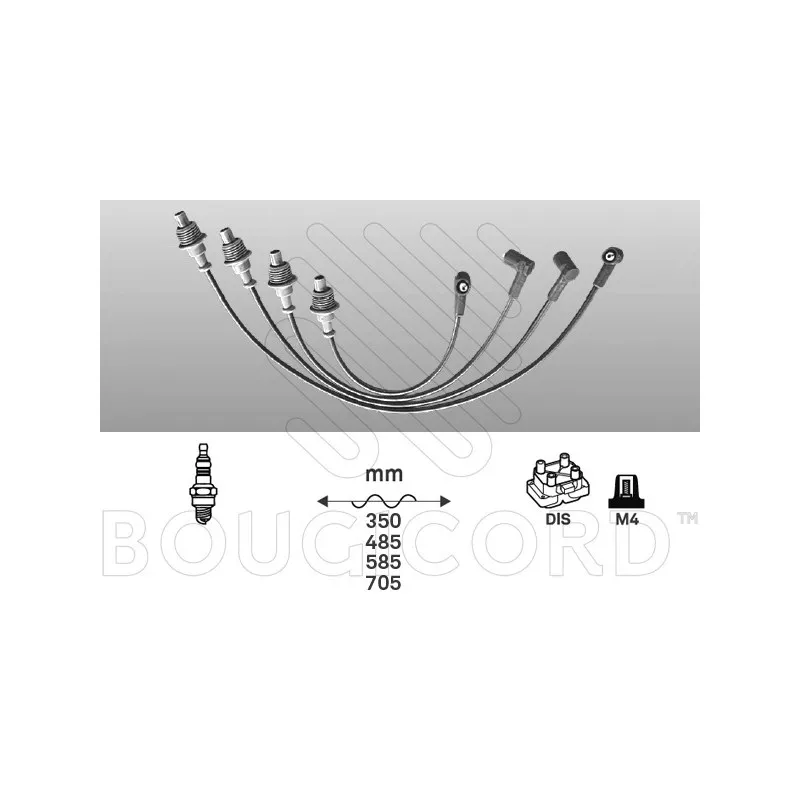 Kit de câbles d'allumage EFI AUTOMOTIVE 4331