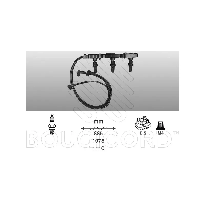 Kit de câbles d'allumage EFI AUTOMOTIVE 4344
