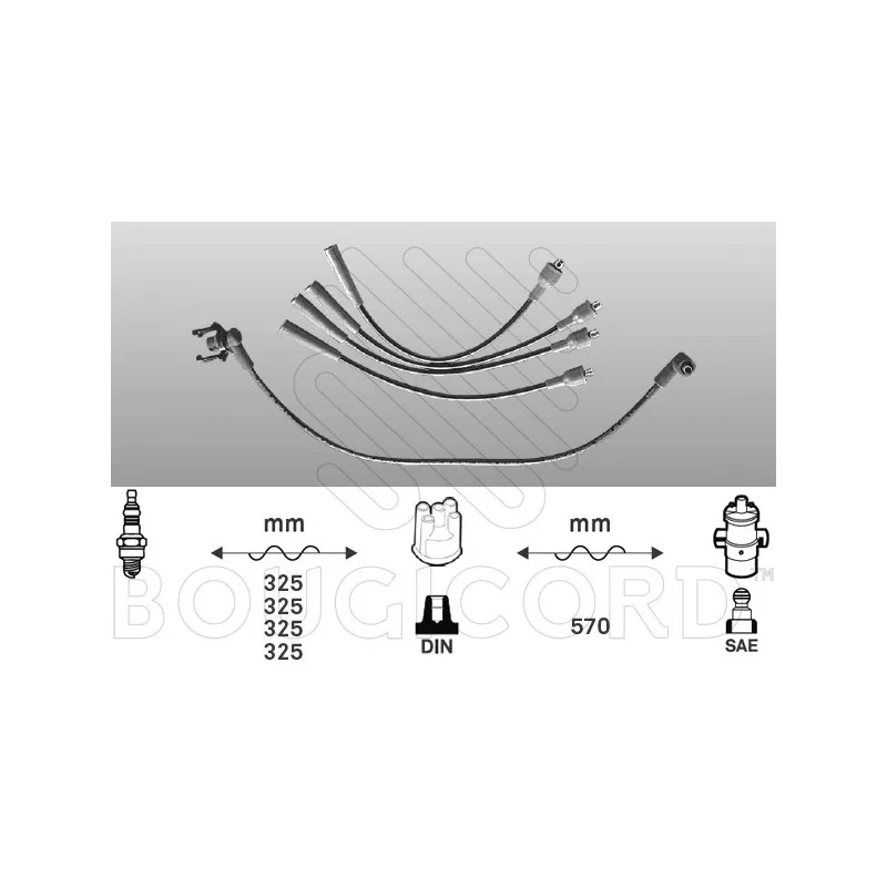 Kit de câbles d'allumage EFI AUTOMOTIVE 4405