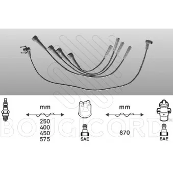 Kit de câbles d'allumage EFI AUTOMOTIVE 4474