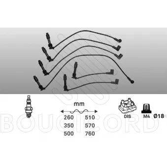 Kit de câbles d'allumage EFI AUTOMOTIVE 5214