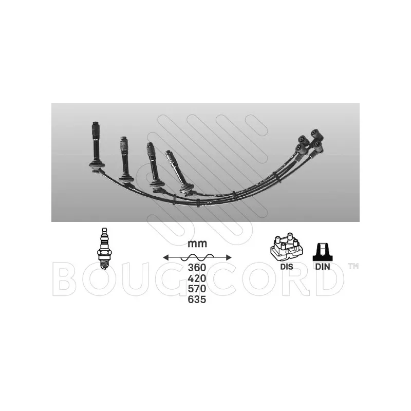 Kit de câbles d'allumage EFI AUTOMOTIVE 6102
