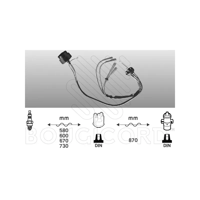 Kit de câbles d'allumage EFI AUTOMOTIVE 6202
