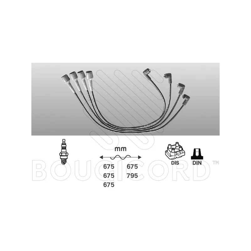 Kit de câbles d'allumage EFI AUTOMOTIVE 6204