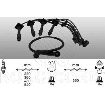 Kit de câbles d'allumage EFI AUTOMOTIVE 6307
