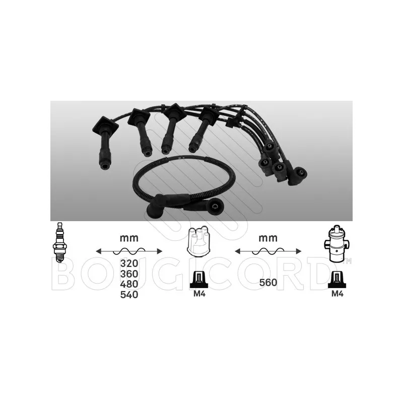 Kit de câbles d'allumage EFI AUTOMOTIVE 6307