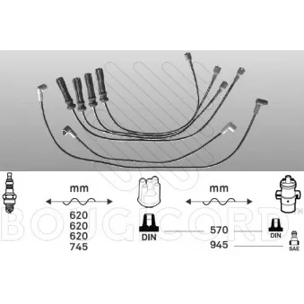 Kit de câbles d'allumage EFI AUTOMOTIVE 6435