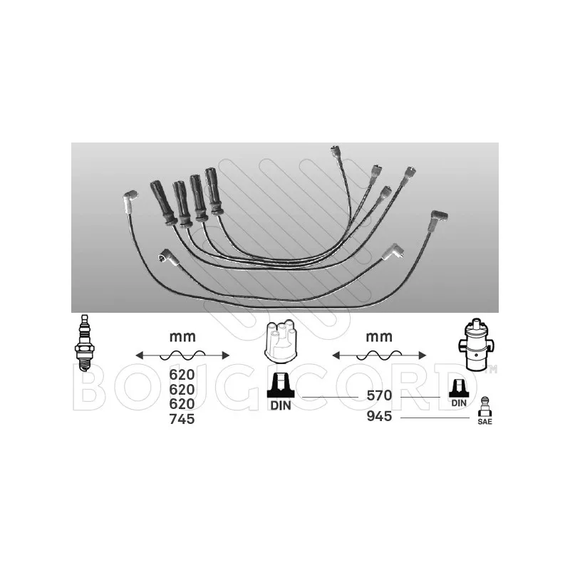 Kit de câbles d'allumage EFI AUTOMOTIVE 6435