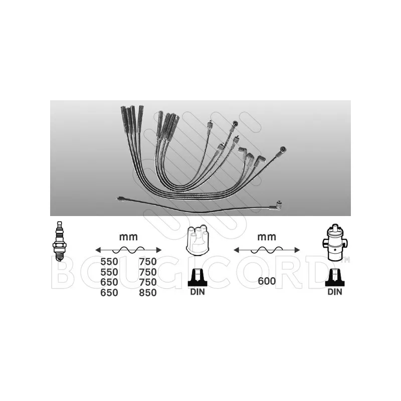 Kit de câbles d'allumage EFI AUTOMOTIVE 7107
