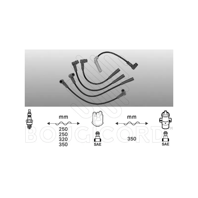 Kit de câbles d'allumage EFI AUTOMOTIVE 7110