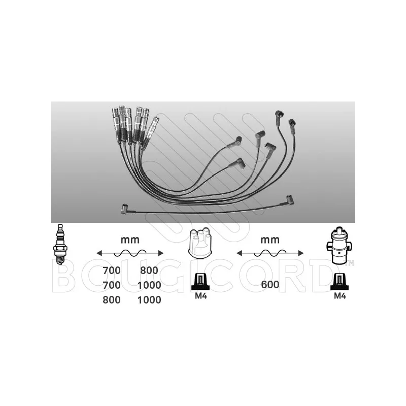 Kit de câbles d'allumage EFI AUTOMOTIVE 7153