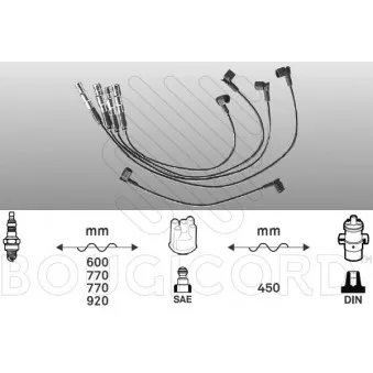 Kit de câbles d'allumage EFI AUTOMOTIVE 7155