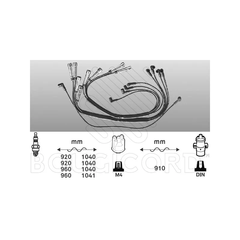 Kit de câbles d'allumage EFI AUTOMOTIVE 7164