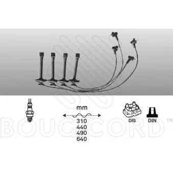 Kit de câbles d'allumage EFI AUTOMOTIVE 7191